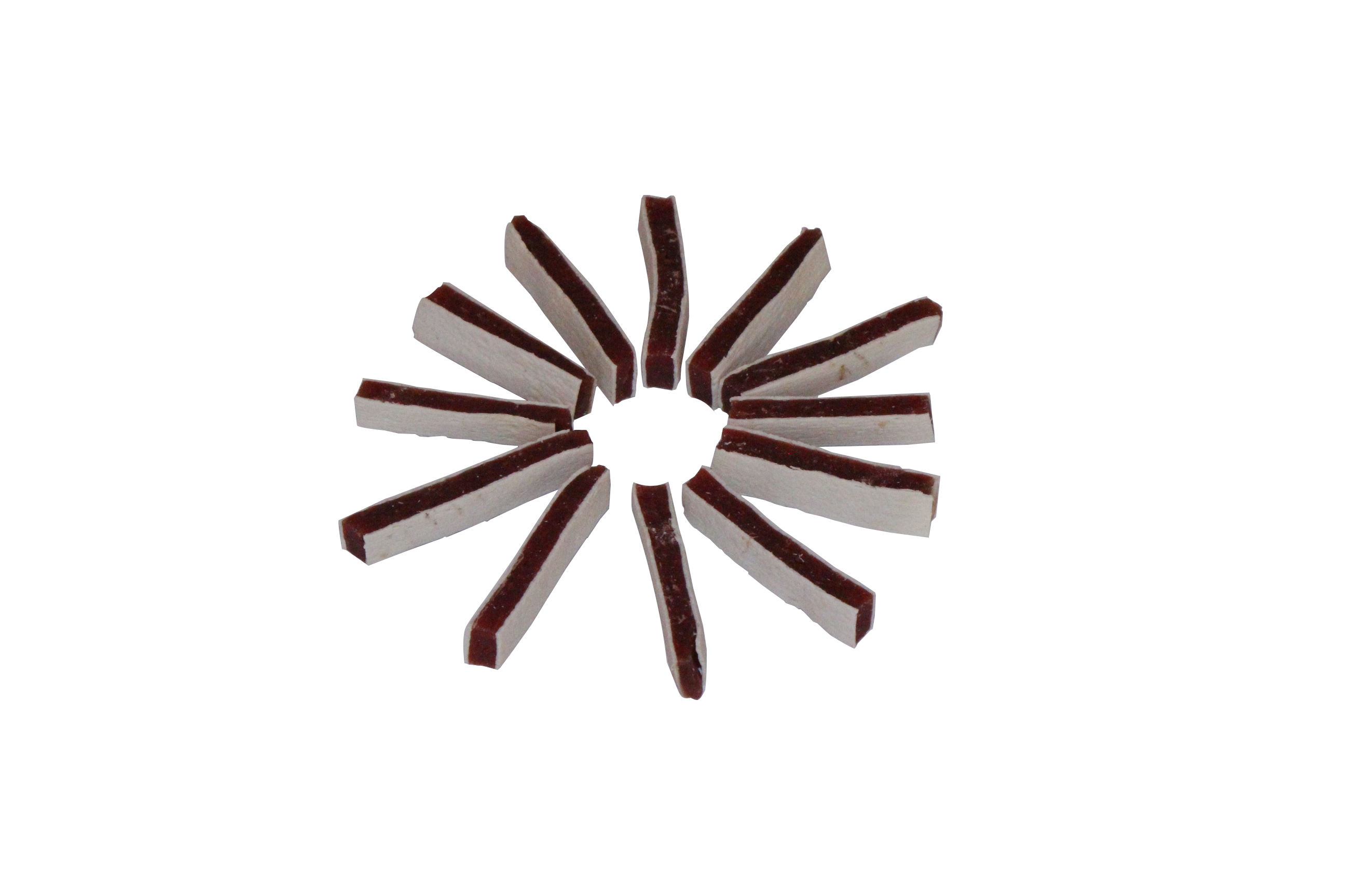 Duck sandwich sticks cut