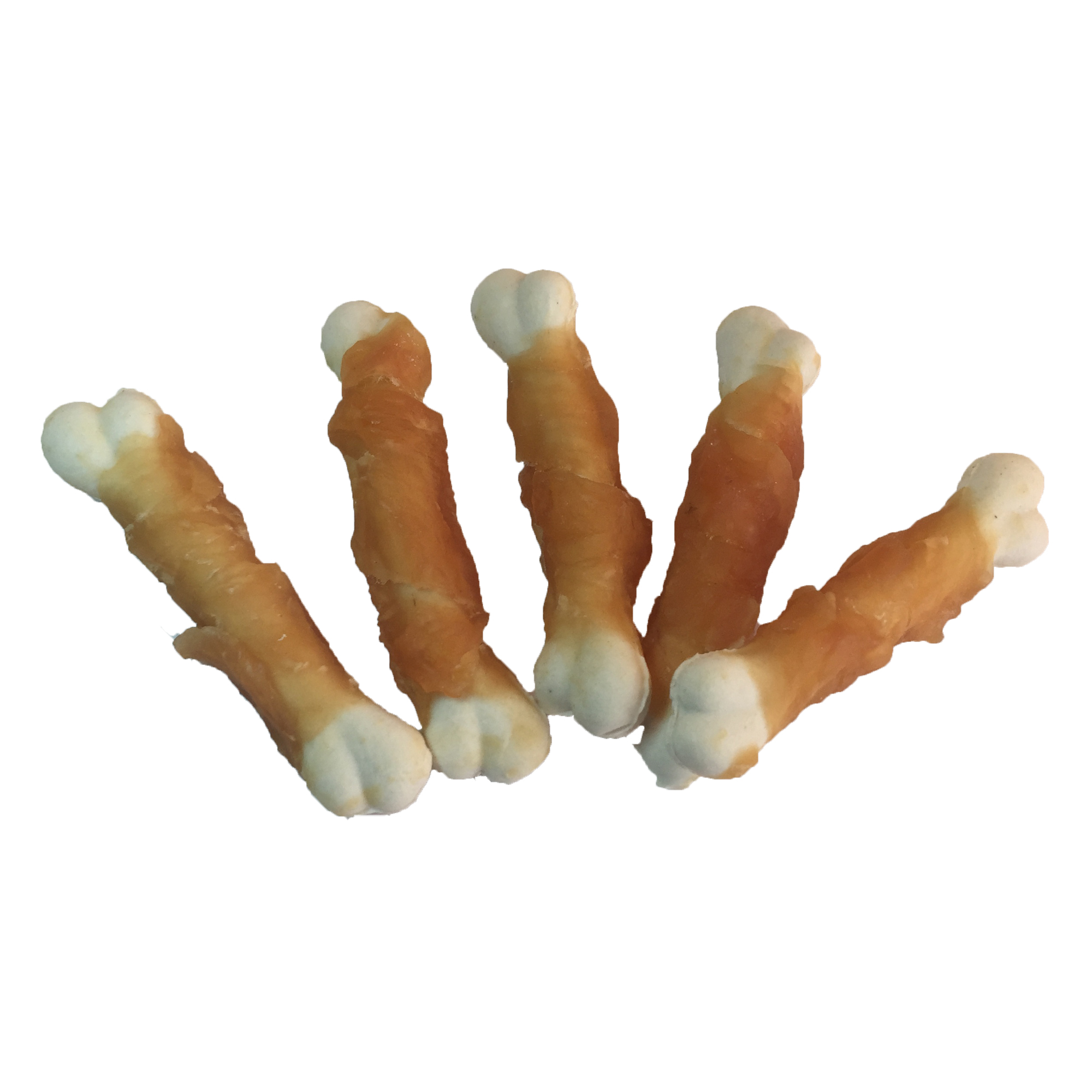 Chicken wrapped calcium bone