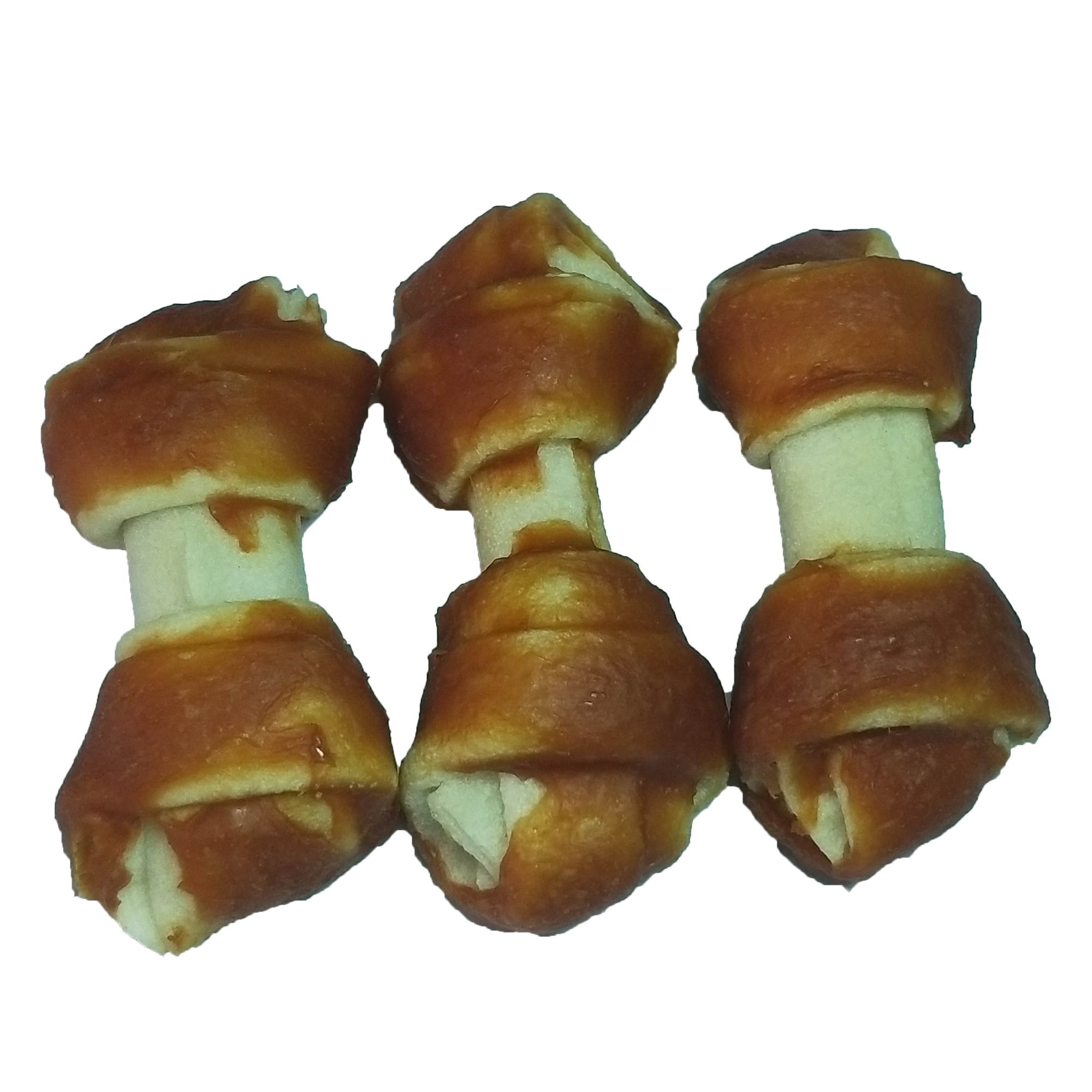 Rawhide bone with half chicken