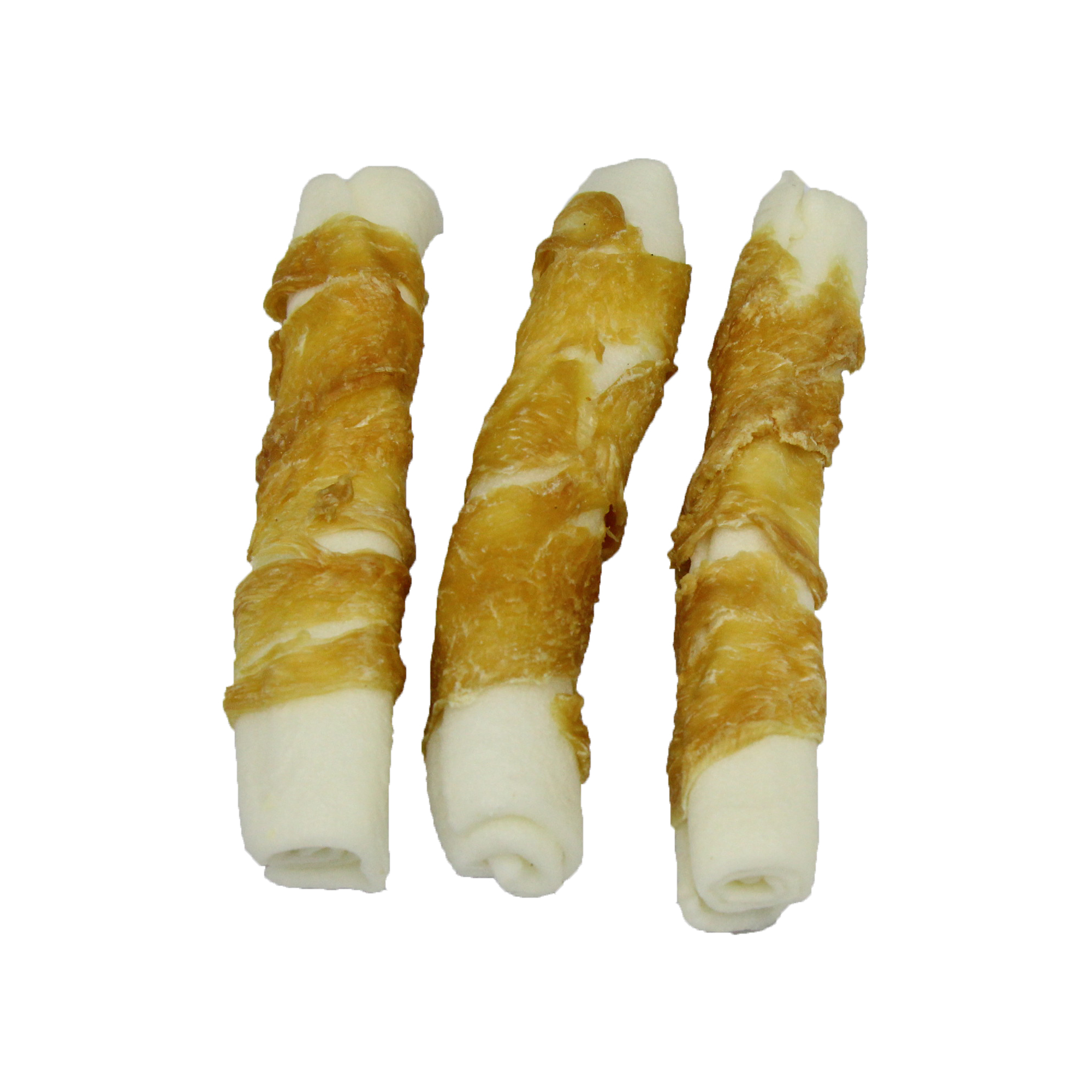 Pure chicken wrapped foamed rawhide sticks -5inch